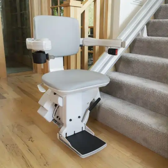 Bruno Elite stair chair lift is the Heavy duty weight capacity wide seat highest quality stairlift chair