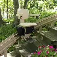 San Diego curved outdoor stair lift